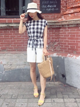 Rabbit🐰💤さん（レディース・161cm）の夏コーディネート