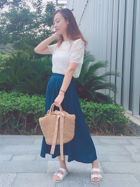 Rabbit🐰💤さん(レディース・161cm)の夏コーディネート