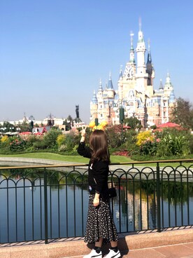 「PUMA(プーマ)のアイテム(アクセサリー)」を使った、汉堡包肉嘟嘟さん(レディース・163cm)の冬コーディネート