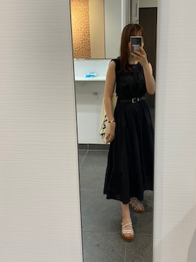 「NINE（ナイン）のアイテム（バッグ）」を使った、メナリさん（レディース・154cm）の夏コーディネート