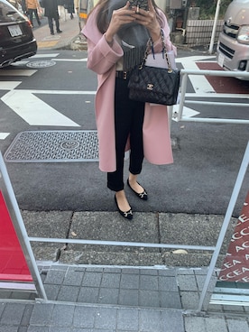 「Max Mara（マックスマーラ）のアイテム（その他アウター）」を使った、メナリさん（レディース・154cm）の冬コーディネート