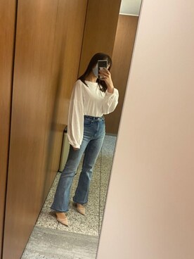 「ヤヌーク」｜メナリさん（レディース・154cm）の春コーディネート