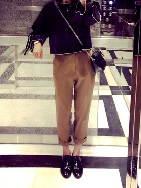 「PULL&BEAR（プルアンドベア）のアイテム（シューズ）」を使った、Y Aさん（レディース・158cm）の春コーディネート