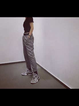 「PULL&BEAR（プルアンドベア）のアイテム（スラックス）」を使った、Y Aさん（レディース・159cm）の秋コーディネート