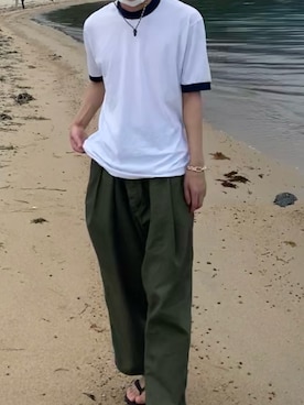 「havaianas（ハワイアナス）のアイテム（サンダル）」を使った、ケさん（メンズ・170cm）の夏コーディネート