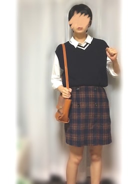 「黒髪ショート」｜はんぺんさん（レディース・167cm）の秋コーディネート