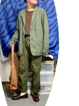 「UNIQLO（ユニクロ）のエアリズムコットンオーバーサイズTシャツ（5分袖）（Tシャツ/カットソー）」を使った、𝙷𝚊𝚛𝚒𝚗𝚎𝚣𝚞𝚖𝚒さん（メンズ・170cm）の夏コーディネート