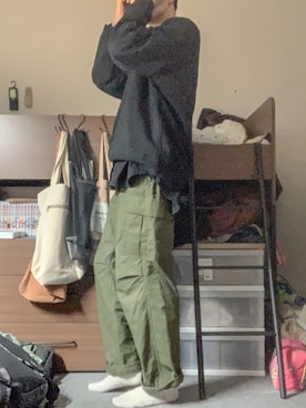 「無印良品」｜𝙷𝚊𝚛𝚒𝚗𝚎𝚣𝚞𝚖𝚒さん（メンズ・174cm）の冬コーディネート