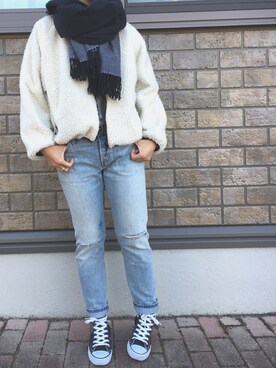 「冬休み」｜「アイテム（ジャケット/アウター）」を使った、natsuさん（レディース・163cm）の冬コーディネート