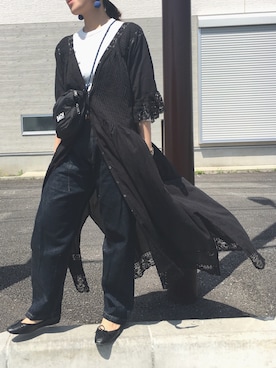 「Boisson Chocolat（ボワソンショコラ）のアイテム」を使った、natsuさん（レディース・163cm）の春コーディネート