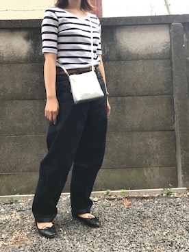 「Boisson Chocolat（ボワソンショコラ）のアイテム」を使った、natsuさん（レディース・163cm）の春コーディネート