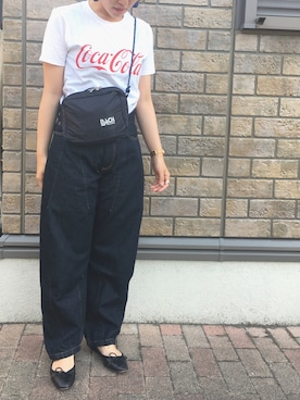 「Boisson Chocolat（ボワソンショコラ）のアイテム」を使った、natsuさん（レディース・163cm）の夏コーディネート