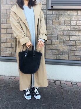 natsuさん（レディース・163cm）の冬コーディネート