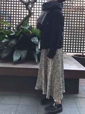 「orSlow（オアスロウ）のアイテム（ジャケット/アウター）」を使った、natsuさん（レディース・163cm）の冬コーディネート