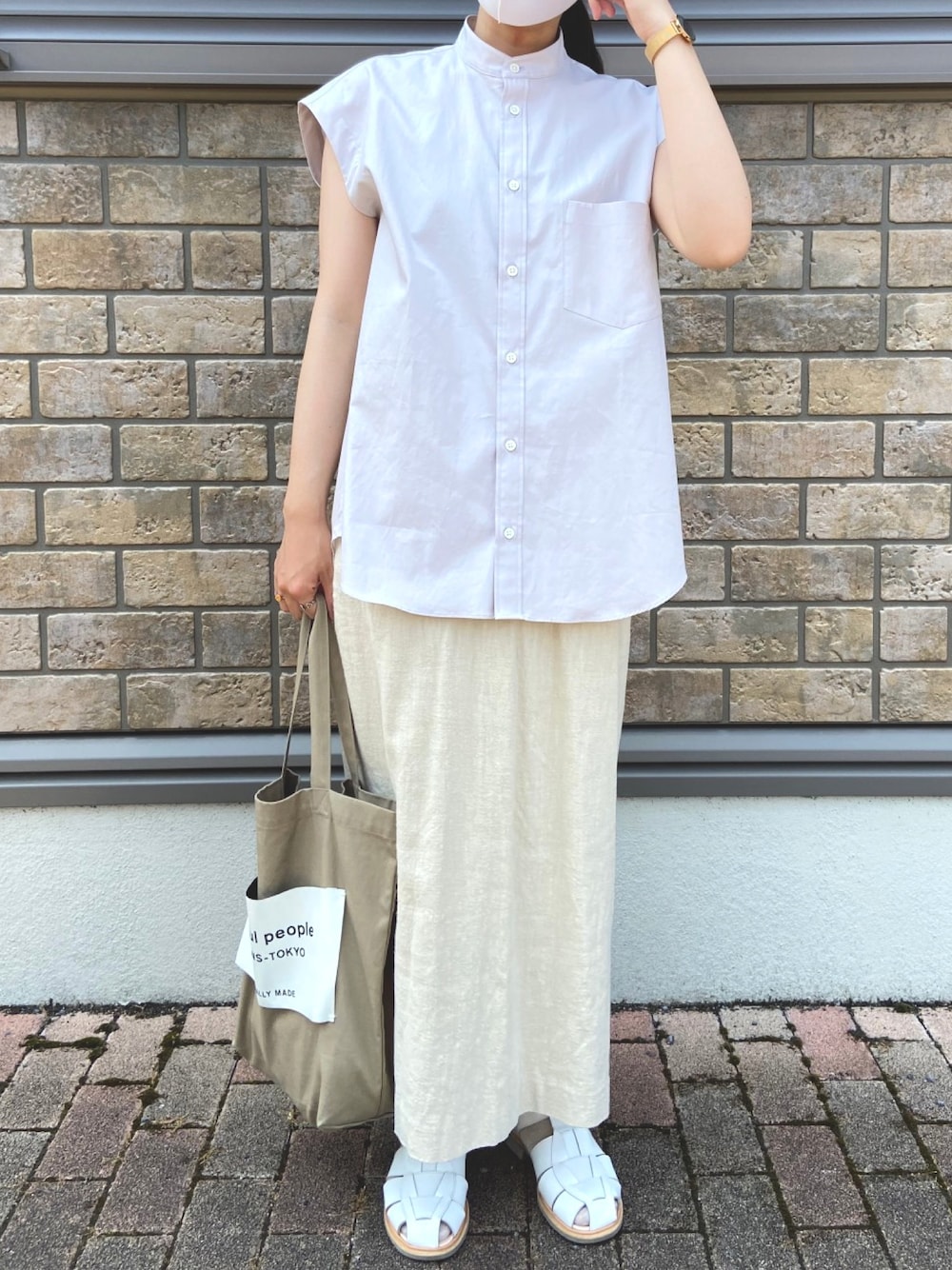かりんオーラリーノースリーブシャツ AURALEE（オーラリー）の「＜AURALEE（オーラリー