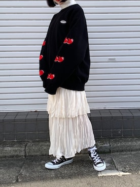 「甘辛mix」｜kirshさん（レディース・162cm）の冬コーディネート