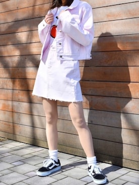 「KIRSH（キルシー）のアイテム（ジャケット/アウター）」を使った、kirshさん（レディース・162cm）の春コーディネート