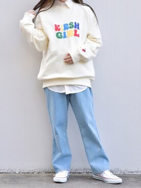 「KIRSH（キルシー）のアイテム」を使った、kirshさん（レディース・162cm）の春コーディネート