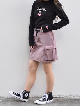 「KIRSH（キルシー）のアイテム」を使った、kirshさん（レディース・162cm）の春コーディネート