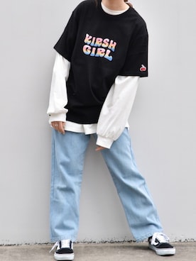 「KIRSH（キルシー）のアイテム」を使った、kirshさん（レディース・162cm）の春コーディネート