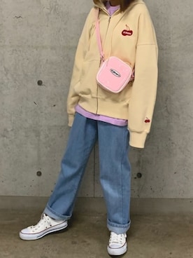 「KIRSH（キルシー）のアイテム」を使った、kirshさん（レディース・162cm）の春コーディネート