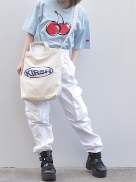 「KIRSH（キルシー）のアイテム」を使った、kirshさん（レディース・162cm）の春コーディネート