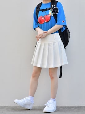 「KIRSH（キルシー）のアイテム（キーホルダー）」を使った、kirshさん（レディース・162cm）の夏コーディネート