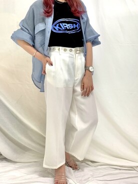 「KIRSH（キルシー）のアイテム」を使った、kirshさん（レディース・162cm）の夏コーディネート