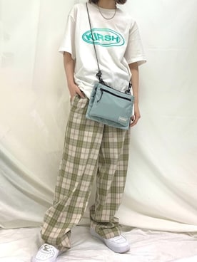 「KIRSH（キルシー）のアイテム」を使った、kirshさん（レディース・162cm）の夏コーディネート