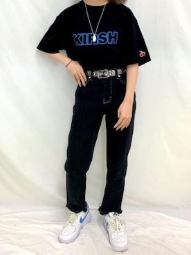 「KIRSH（キルシー）のアイテム」を使った、kirshさん（レディース・162cm）の夏コーディネート