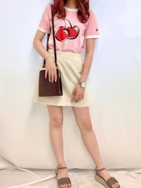 「apres jour（アプレジュール）のアイテム（サンダル）」を使った、kirshさん（レディース・162cm）の夏コーディネート