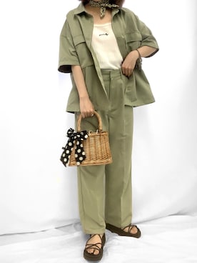 「KIRSH（キルシー）のアイテム」を使った、kirshさん（レディース・162cm）の夏コーディネート