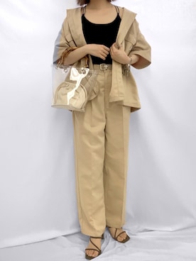 「KIRSH（キルシー）のアイテム」を使った、kirshさん（レディース・162cm）の夏コーディネート