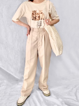 「KIRSH（キルシー）のアイテム」を使った、kirshさん（レディース・162cm）の夏コーディネート