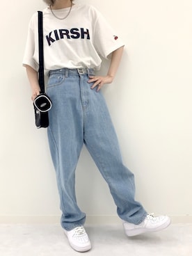 「KIRSH（キルシー）のアイテム（スマホグッズ）」を使った、kirshさん（レディース・162cm）の夏コーディネート
