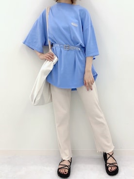 「KIRSH（キルシー）のアイテム」を使った、kirshさん（レディース・162cm）の夏コーディネート