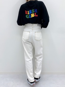 「バックプリント」｜kirshさん（レディース・162cm）の夏コーディネート