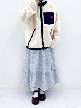 「KIRSH（キルシー）のアイテム（ブルゾン）」を使った、kirshさん（レディース・162cm）の夏コーディネート