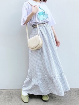 「KIRSH（キルシー）のアイテム（アクセサリー）」を使った、kirshさん（レディース・162cm）の夏コーディネート