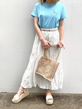 「KIRSH（キルシー）のアイテム」を使った、kirshさん（レディース・162cm）の夏コーディネート