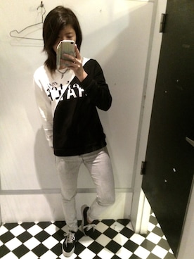 「Factorie（ファクトリエ）のアイテム」を使った、BGHARUさん（レディース・165cm）の冬コーディネート