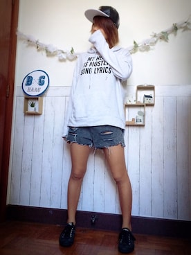 「Factorie（ファクトリエ）のアイテム」を使った、BGHARUさん（レディース・165cm）の夏コーディネート