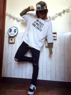 「Factorie（ファクトリエ）のアイテム」を使った、BGHARUさん（レディース・165cm）の冬コーディネート