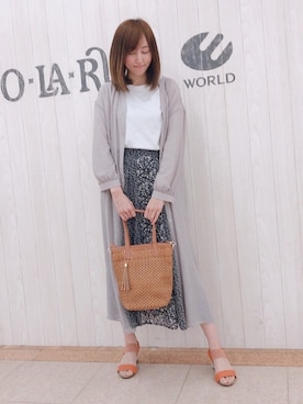 「Cutie Blonde（キューティーブロンド）のアイテム」を使った、ぽんたさん（レディース・164cm）の春コーディネート