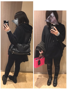 「zucca」｜「アイテム（チェスターコート）」を使った、nacchangさん（レディース・163cm）の冬コーディネート