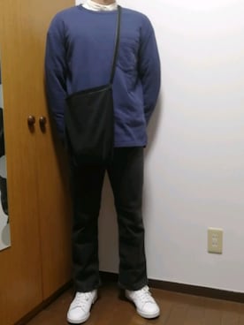「ノーカラーシャツ」｜「アイテム（アナログ腕時計）」を使った、ぴろんちゅさん（メンズ・166cm）の秋コーディネート