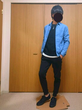 「YEVS（イーブス）のアイテム（パンツ）」を使った、M.Kさん（メンズ・175cm）の冬コーディネート