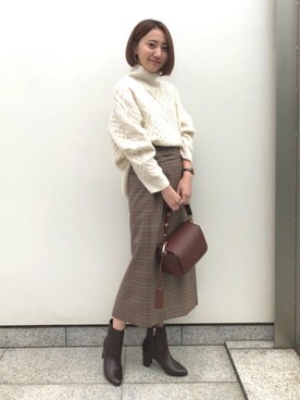 山口（yamaguchi）さん（レディース・156cm）の秋コーディネート