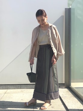 山口（yamaguchi）さん（レディース・156cm）の春コーディネート