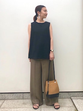 山口（yamaguchi）さん（レディース・156cm）の夏コーディネート